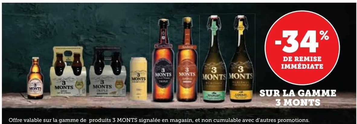 la gamme  3 monts