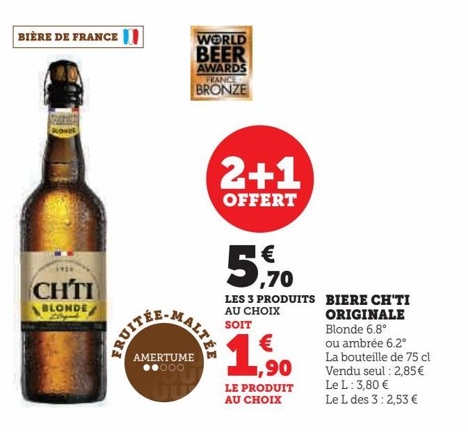 BIERE CH'TI  ORIGINALE