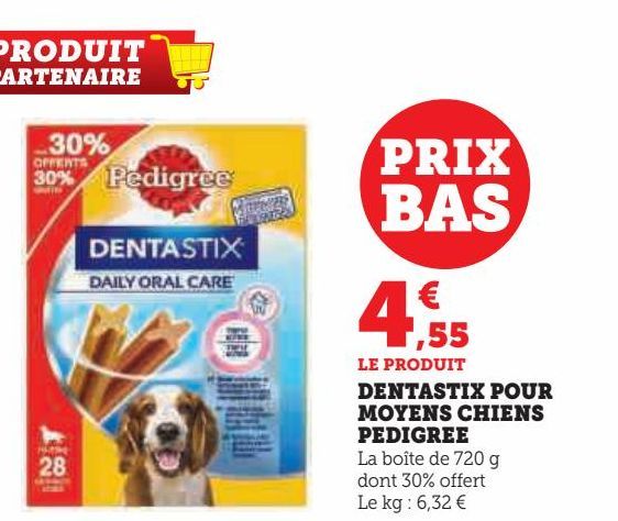 dentastix pour moyens chiens Pedigree