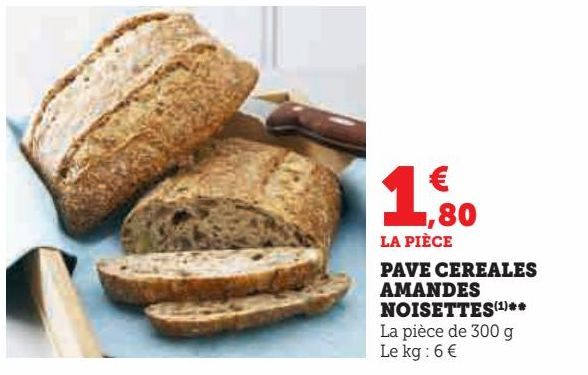 pave céréales amandes noisettes