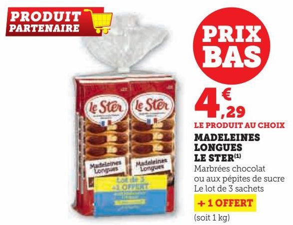 MADELEINES LONGUE LE STER 