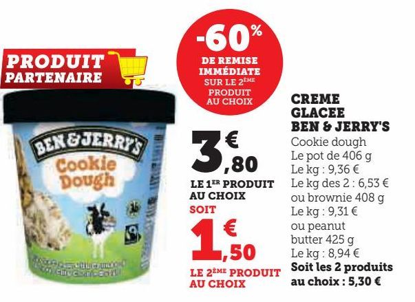 CREME GLACE BEN & JERRY'S 