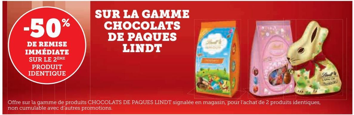 LA GAMME CHOCOLATS DE PAQUES LINDT