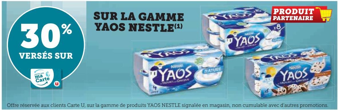 LA GAMME YAOS NESTLE