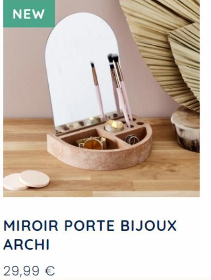 NEW  MIROIR PORTE BIJOUX  ARCHI  29,99 € 