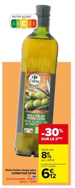 huile d'olive vierge Carrefour