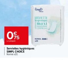 serviettes hygiéniques 