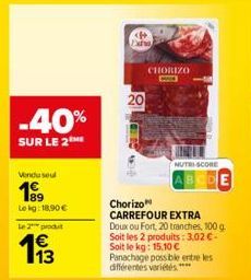 chorizo Carrefour
