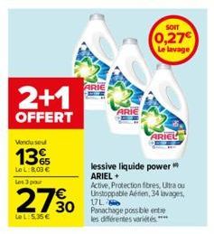 lessive liquide Ariel