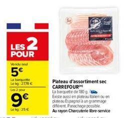 LES 2  POUR  Vendu sout  5€  La barque Lekg: 27,78 €  Les 2 pour  9€  Lokg: 25€ 