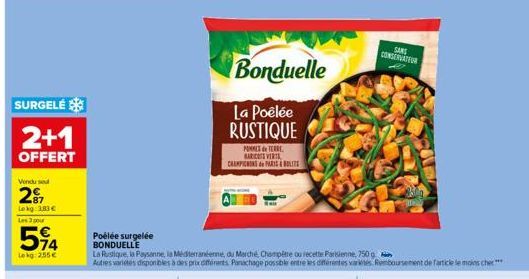 fricassé de légumes Bonduelle