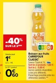 boisson aux fruits Carrefour