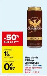 bière blonde Grimbergen