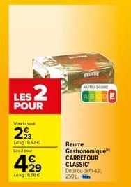 beurre Carrefour