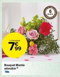 Le bouquet  7.99  Bouquet Mamie adorable  6  jours 