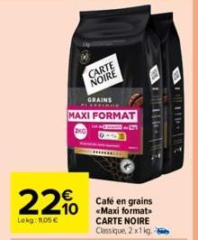 café en grains Carte noire