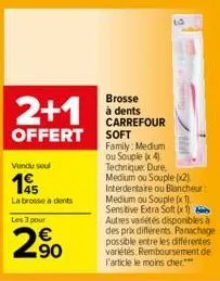 brosse à dents carrefour