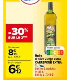 huile d'olive vierge Carrefour