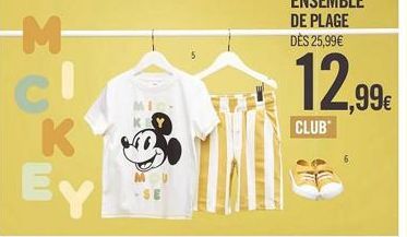 *u*u  M  Ey  ENSEMBLE DE PLAGE DÈS 25,99€  12,99€  CLUB 