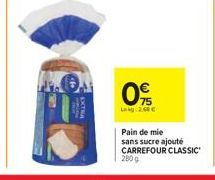 pain de mie Carrefour