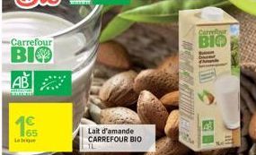 Carrefour  BIO  AB  Labrique  Lait d'amande CARREFOUR BIO  RETUR  Carrer  BIO  123 