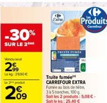 truite fumée Carrefour