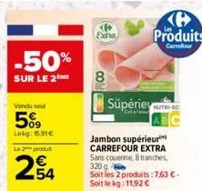 jambon carrefour