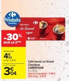 café moulu Carrefour