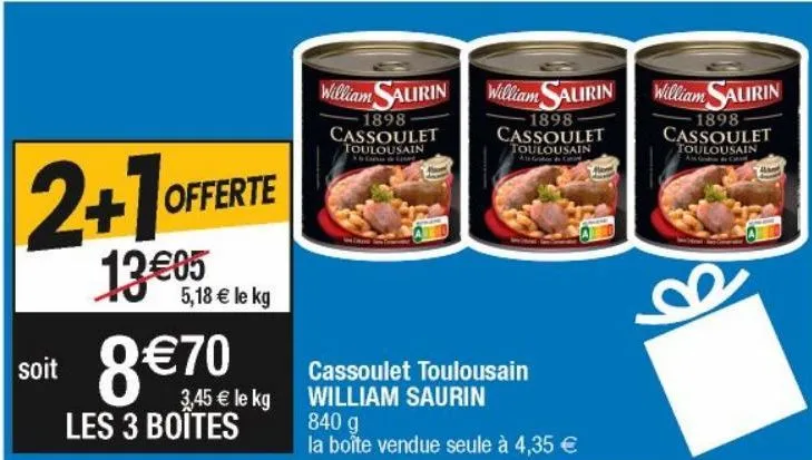 cassoulet william saurin