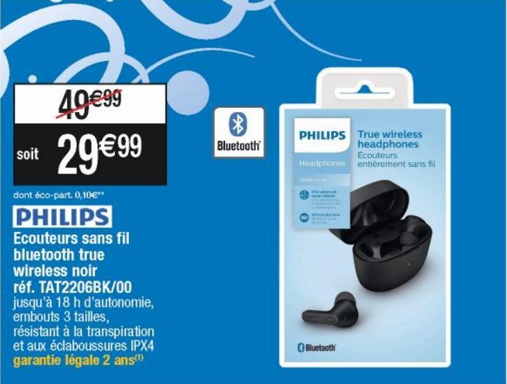 écouteurs Philips