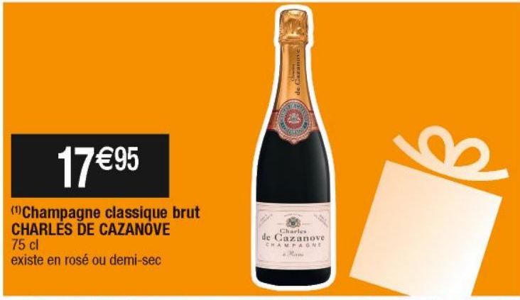 champagne brut Charles de Cazanove