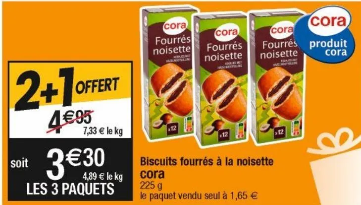 biscuits au chocolat cora