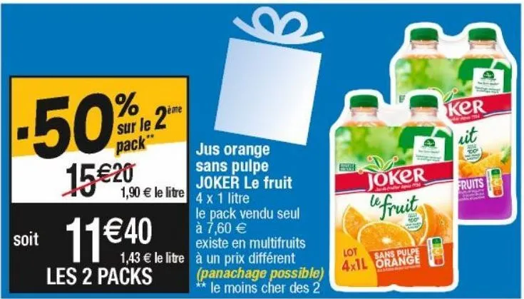 jus d'orange joker