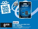 Carte mémoire Lexar offre à 6,99€ sur Cora