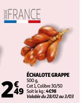 échalote grappe