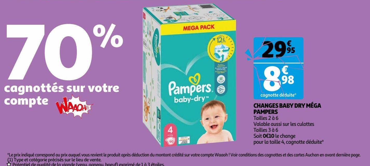 CHANGES BABY DRY MÉGA PAMPERS