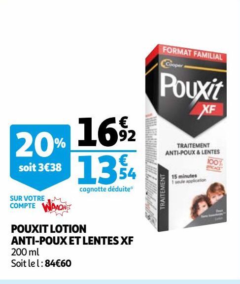 POUXIT LOTION ANTI-POUX ET LENTES XF