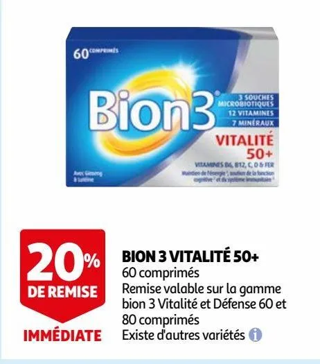 bion 3 vitalité 50+
