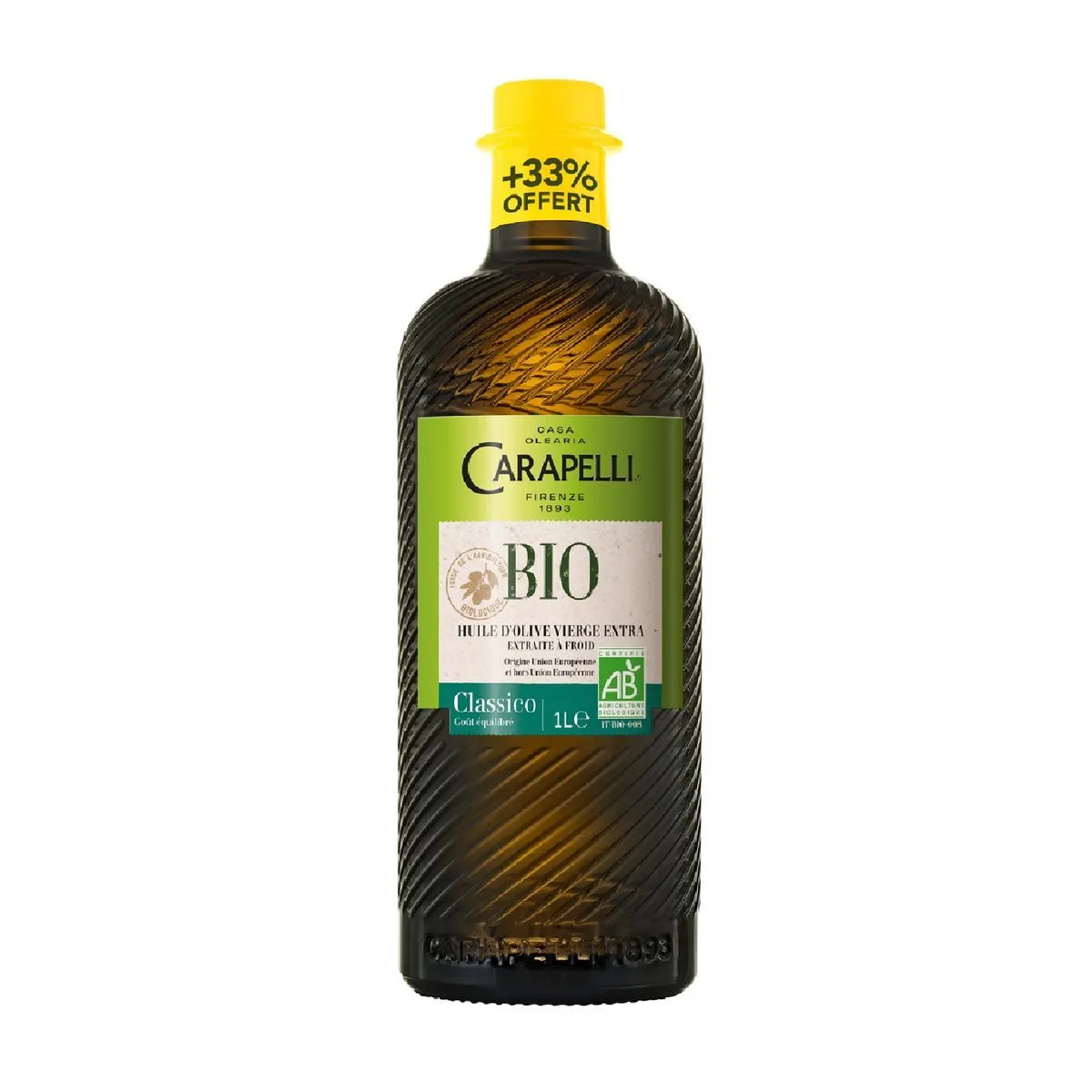 huile d'olive vierge extra classico bio carapelli