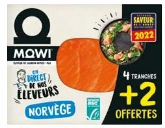 saumon fumé de norvège mowi