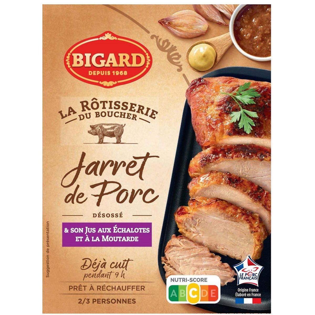 FILET DE PORC CUIT ET SON JUS AUX FINES HERBES BIGARD