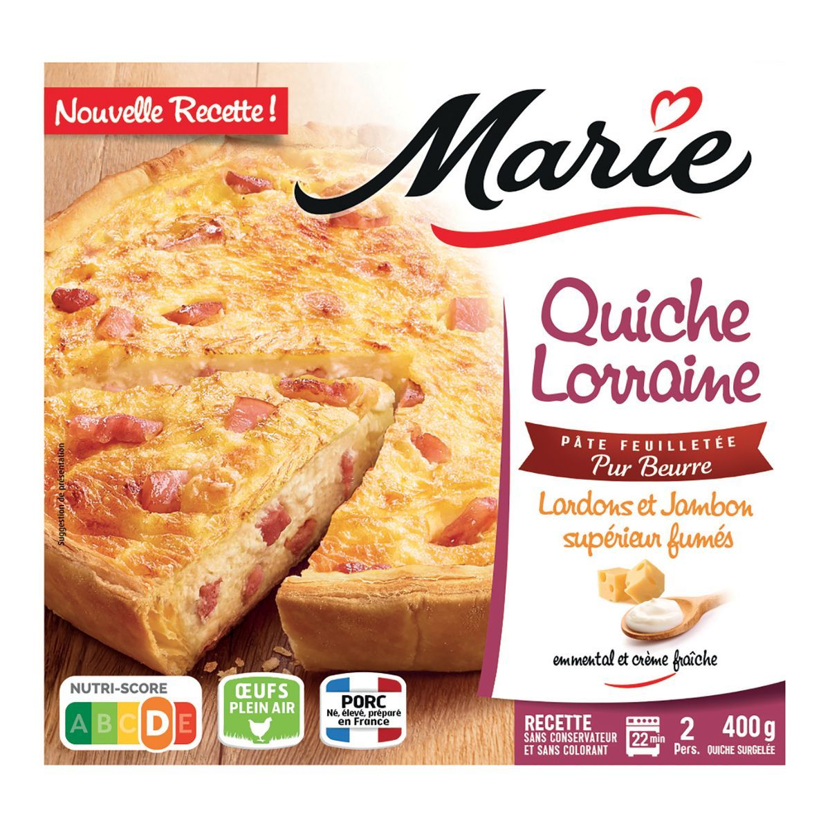 QUICHE LORRAINE SURGELÉE MARIE