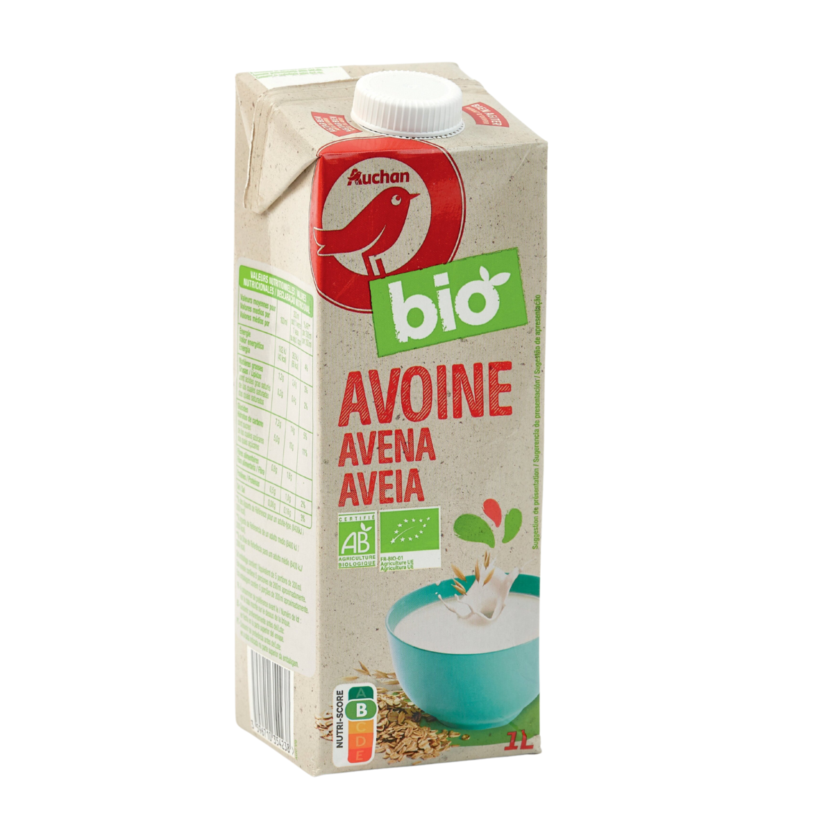 BOISSON A L'AVOINE AUCHAN BIO