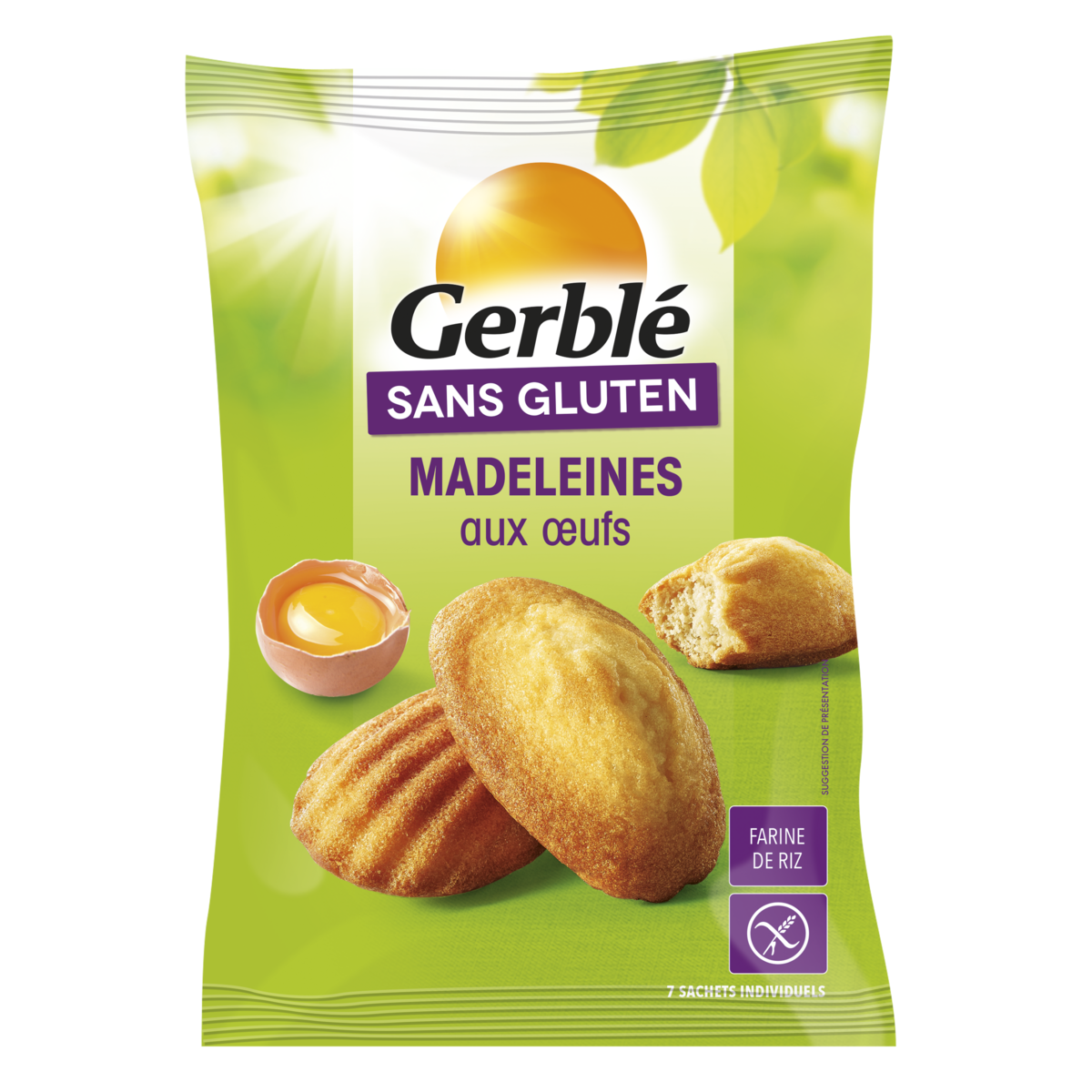 MADELEINES SANS GLUTEN GERBLÉ