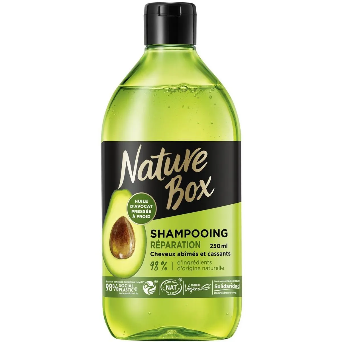 shampooing à l'avocat nature box