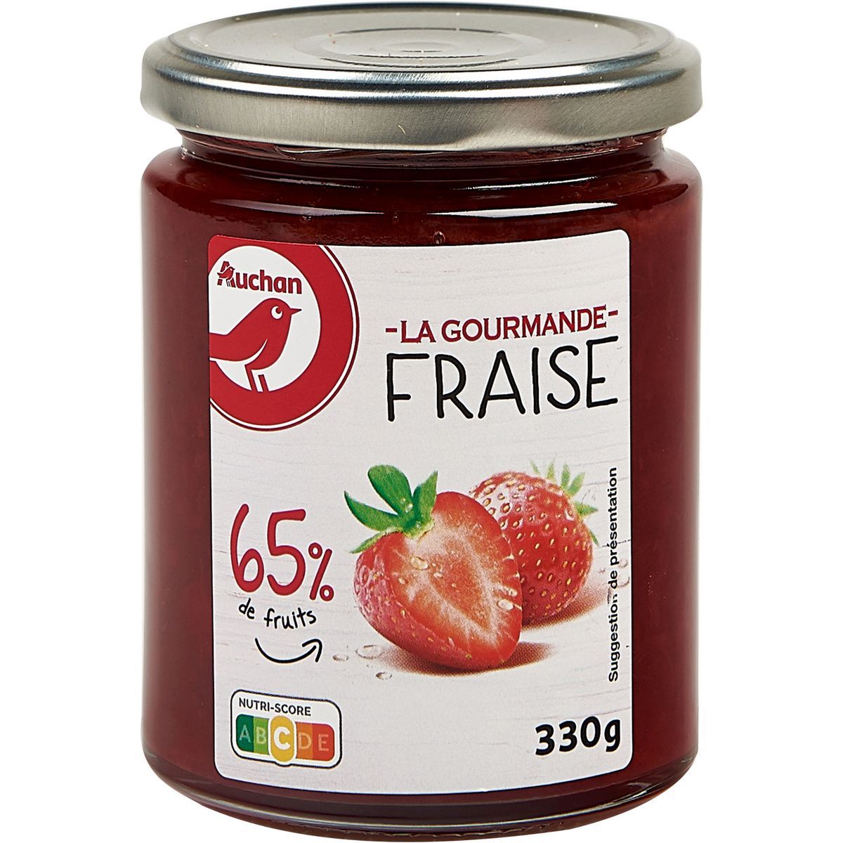 CONFITURE LA GOURMANDE FRAISE AUCHAN