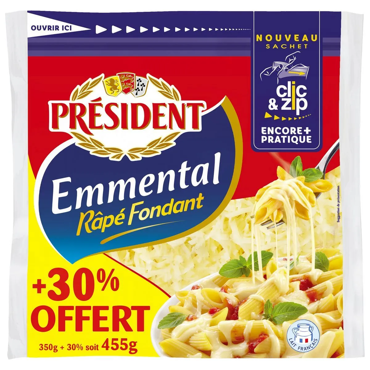 emmental râpé président