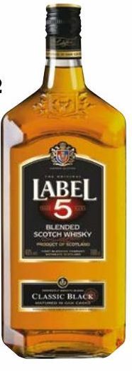 WHISKY LABEL 5