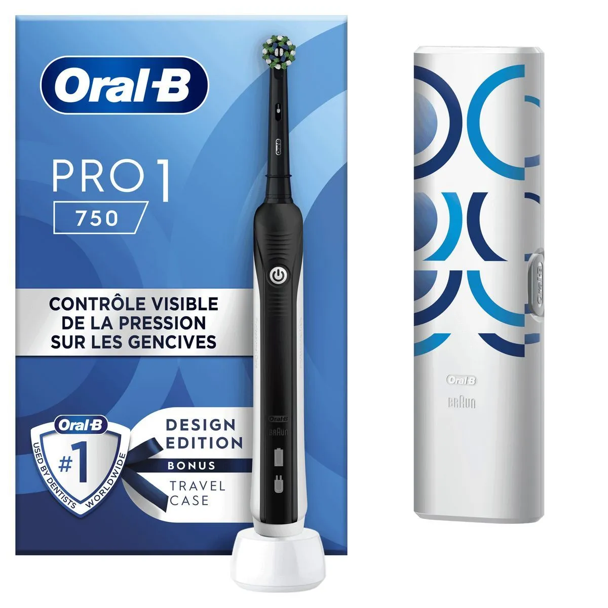  brosse à dents pro 1 noire oral-b