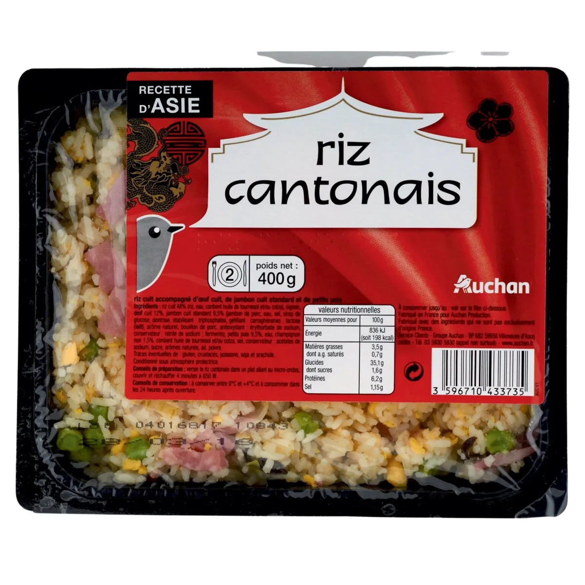 riz cantonais auchan